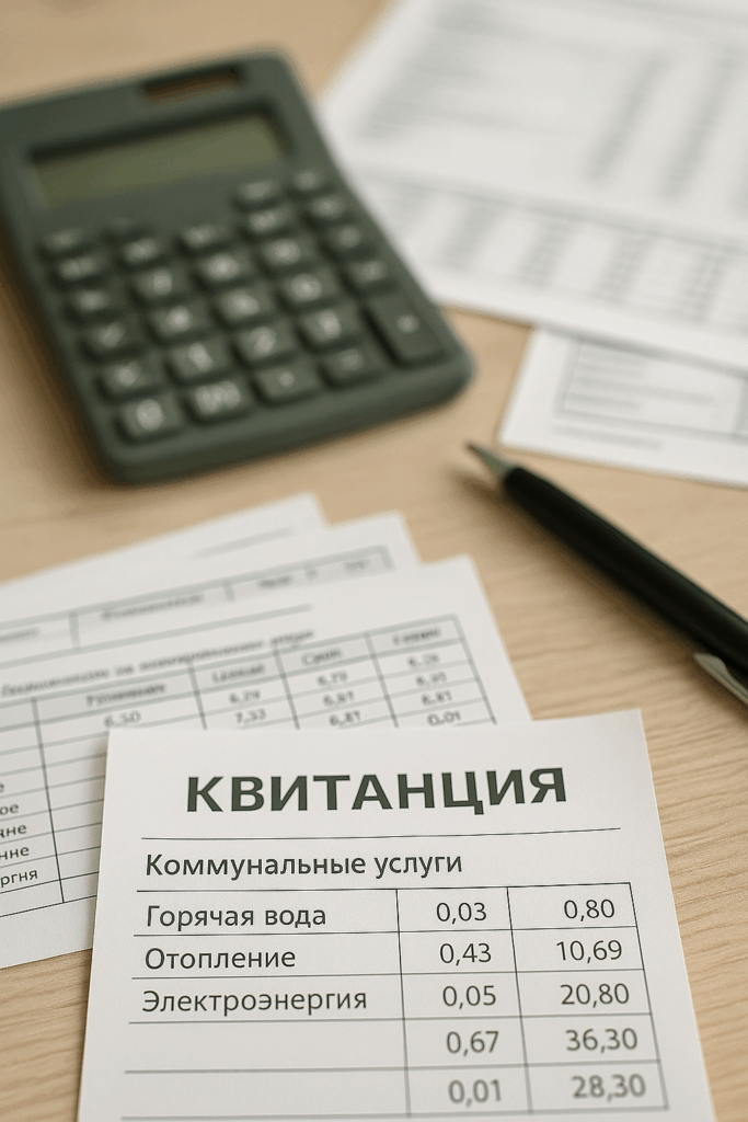 квитанция на оплату жкх